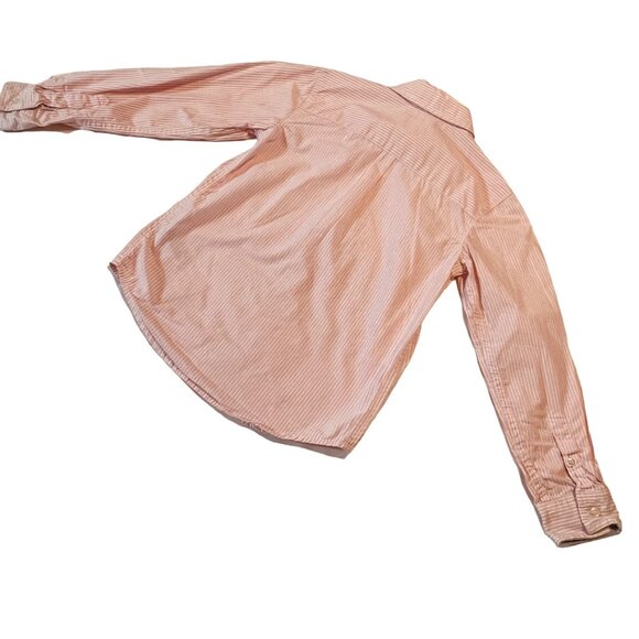 Carter's Boy Pink Striped Button-Down Shirt Long Sleeve Size 6 - Picture 3 of 8